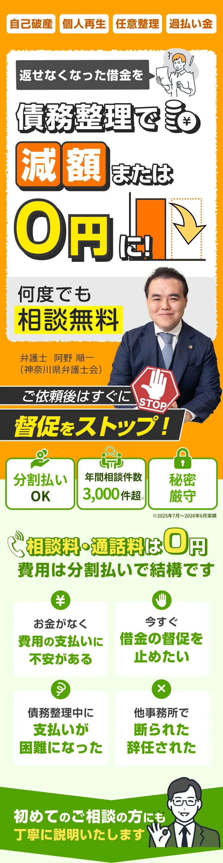 自己破産・債務整理のご相談
